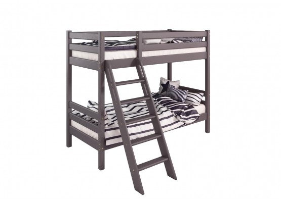 Вариант 10 Двухъярусная кровать "Соня" с наклонной лестницей Лаванда, МебельГрад
