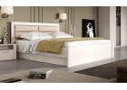 Кровать 1200 "Элана" спальня Бодега белая, МебельГрад