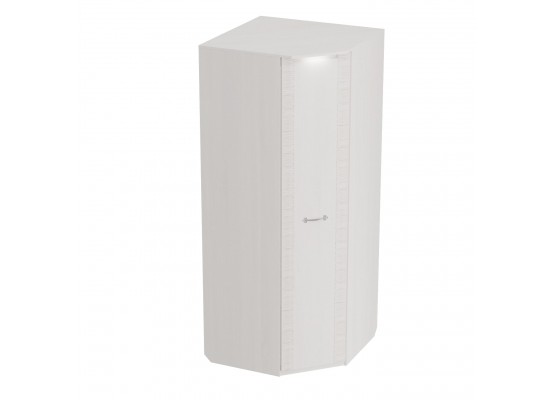 Шкаф угловой "Элана" спальня Бодега белая, МебельГрад