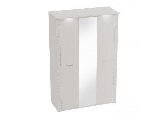 Шкаф трехдверный "Элана" спальня Бодега белая, МебельГрад