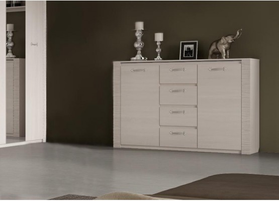 Комод 1395 "Элана" спальня Бодега белая, МебельГрад