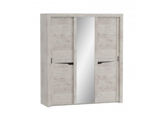 Шкаф 3 дв. с раздвижными дверями "Соренто" спальня Дуб бонифаций, МебельГрад