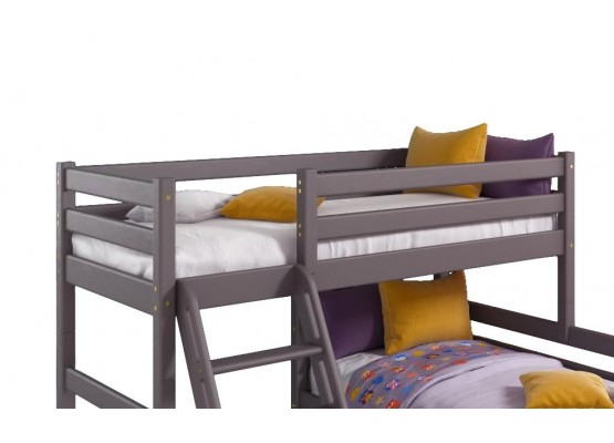 Вариант 8 Угловая кровать "Соня" с наклонной лестницей Лаванда, МебельГрад