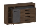 Тумба c дверцей и 4 ящиками спальня "Глазго", МебельГрад