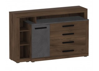 Тумба c дверцей и 4 ящиками спальня "Глазго"