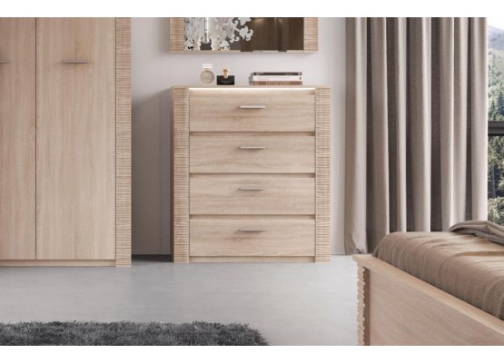 Комод 850 "Элана" спальня Дуб сонома, МебельГрад