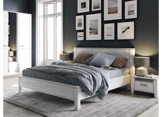 Кровать 1600 "Мальта" спальня Дуб винтерберг, МебельГрад