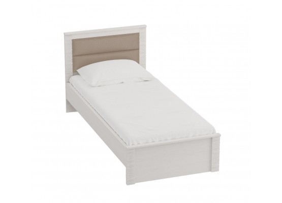 Кровать 900 "Элана" спальня Бодега белая, МебельГрад