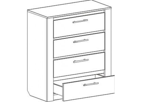 Комод 850 "Элана" спальня Дуб сонома, МебельГрад