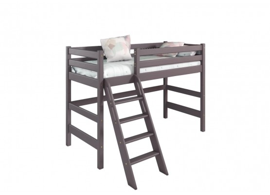 Вариант 6 Полувысокая кровать "Соня" с наклонной лестницей Лаванда, МебельГрад