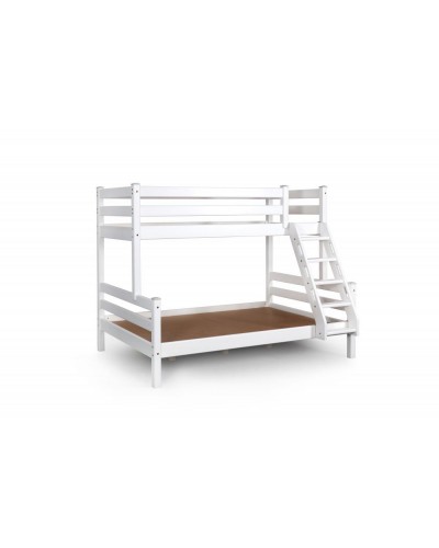 Кровать двухъярусная с наклонной лестницей "Адель" Белый полупрозрачный - 6