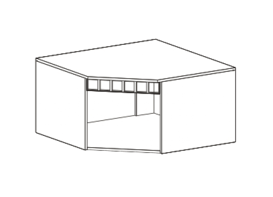 Антресоль угловая "Прованс" спальня, МебельГрад
