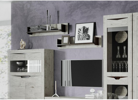 Полка "Соренто" гостиная Дуб бонифаций, МебельГрад