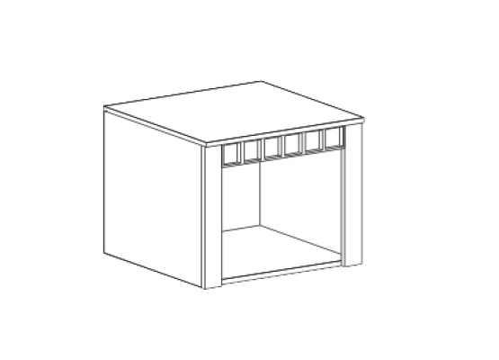 Антресоль 1 дв. "Прованс" спальня, МебельГрад