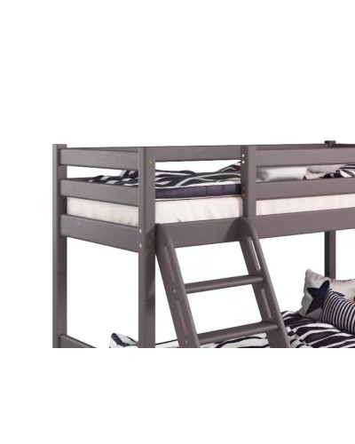 Вариант 10 Двухъярусная кровать "Соня" с наклонной лестницей Лаванда - 1