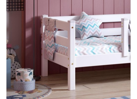 Вариант 3 Кровать "Соня" с защитой по периметру Белый, МебельГрад