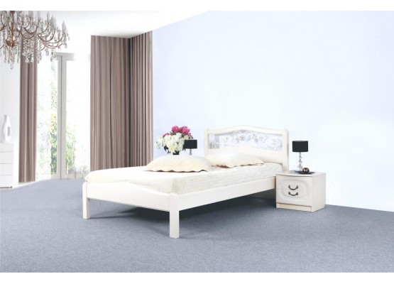 Тахта 1200 "Людмила 3" Белый полупрозрачный, МебельГрад