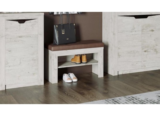 Тумба открытая "Соренто" прихожая дуб бонифаций, МебельГрад