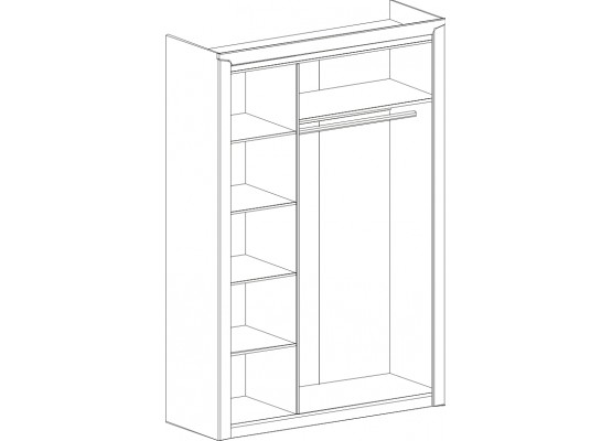 Шкаф трехдверный "Соренто" спальня Дуб стирлинг, МебельГрад