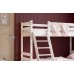 Вариант 10 Двухъярусная кровать "Соня" с наклонной лестницей Белый - 1