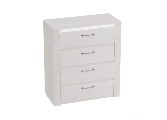 Комод 850 "Элана" спальня Бодега белая, МебельГрад