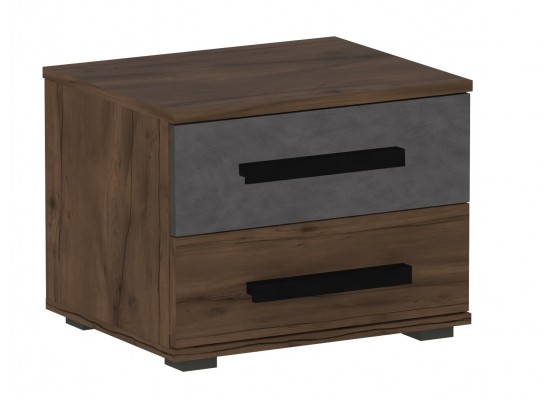 Тумба прикроватная с двумя ящиками "Глазго" спальня, МебельГрад