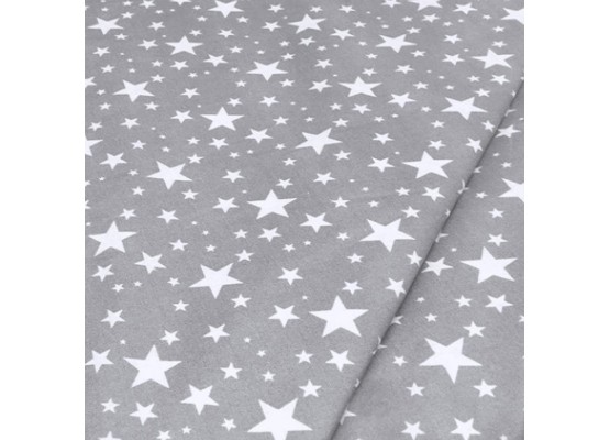 Подушка 40х40 Зигзаг небесный / Звездопад на сером, МебельГрад