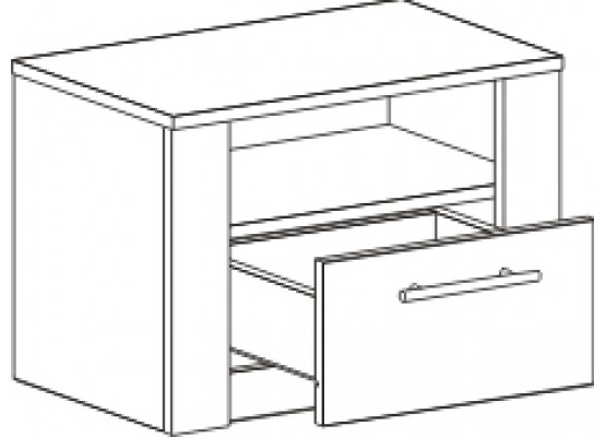Тумба прикроватная "Элана" спальня Дуб сонома, МебельГрад