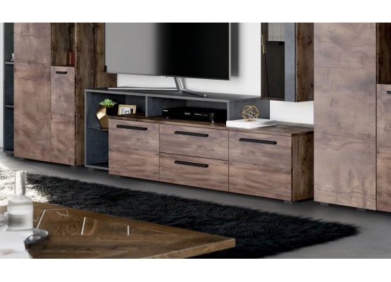 Тумба 2 дв 2 ящ "Глазго" гостиная, МебельГрад