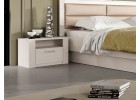 Тумба прикроватная "Элана" спальня Бодега белая, МебельГрад