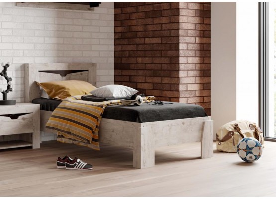 Кровать 900 "Соренто" спальня Дуб бонифаций, МебельГрад