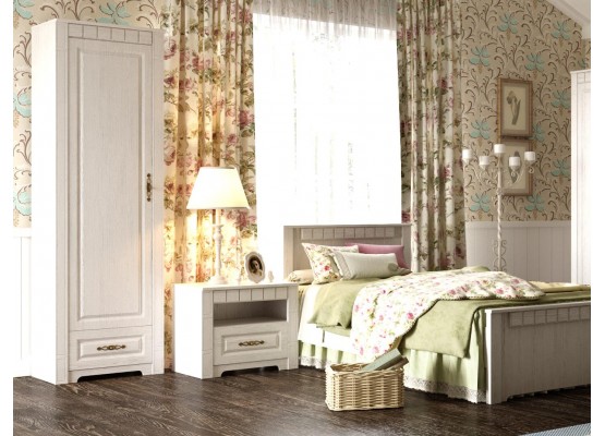 Шкаф однодверный "Прованс" 410 гостиная, МебельГрад