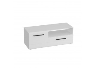 Тумба "Кёльн" 1220 (высокая) Белый Аляска / Белый глянец