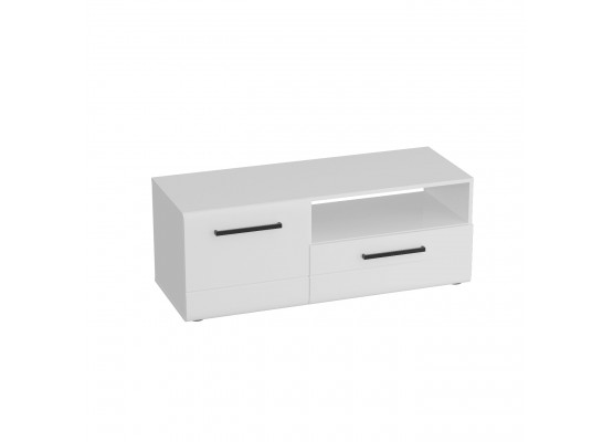 Тумба "Кёльн" 1220 (высокая) Белый Аляска / Белый глянец, МебельГрад