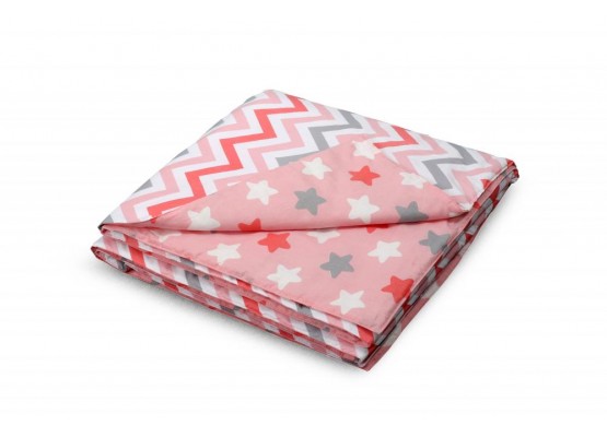 Покрывало Зигзаг коралловый/Пряники коралловый, МебельГрад