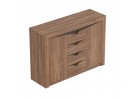 Тумба с 4 ящиками и 2 дверцами "Соренто" спальня Дуб стирлинг, МебельГрад