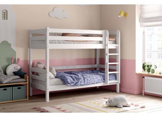 Кровать "Авалон" двухъярусная с прямой лестницей, МебельГрад