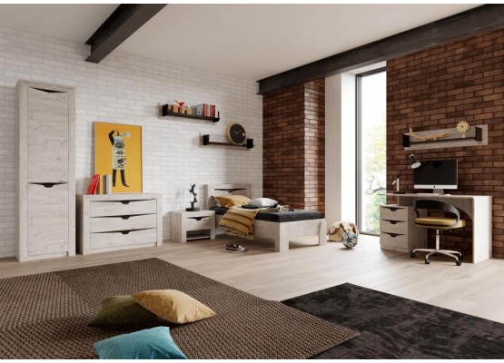 Кровать 900 "Соренто" спальня Дуб бонифаций, МебельГрад