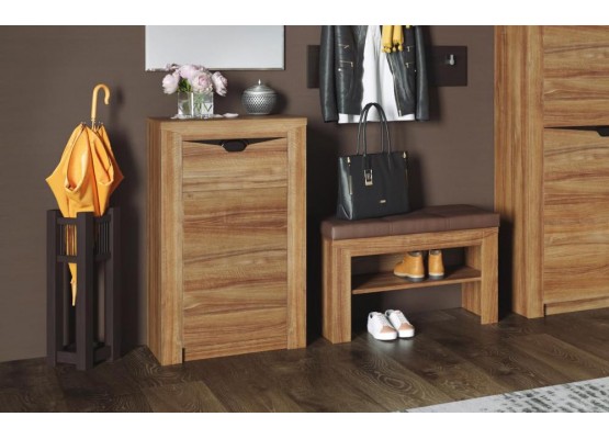 Тумба с дверцей и ящиком "Соренто" прихожая Дуб стирлинг, МебельГрад