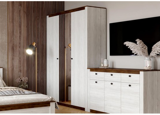 Шкаф 3 дв спальня "Даллас", МебельГрад