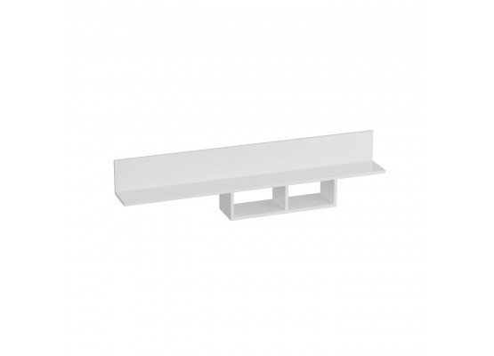 Полка "Кёльн" 1380 Белый Аляска / Белый глянец, МебельГрад