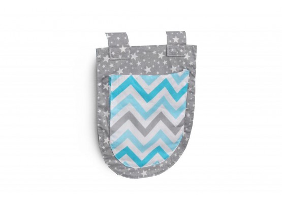 Карман Зигзаг небесный / Звездопад на сером, МебельГрад