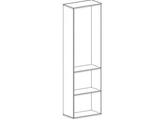 Шкаф "Кёльн" 1960 Белый Аляска / Белый глянец, МебельГрад