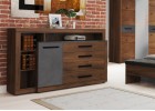 Тумба c дверцей и 4 ящиками спальня "Глазго", МебельГрад