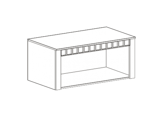 Антресоль 2 дв. "Прованс" спальня, МебельГрад