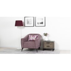 Кресло для отдыха «Наоми» Бордо 05 (приглушенный пурпурный) / Оригами брайт берри (ягодный)