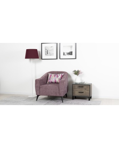 Кресло для отдыха «Наоми» Бордо 05 (приглушенный пурпурный) / Оригами брайт берри (ягодный)