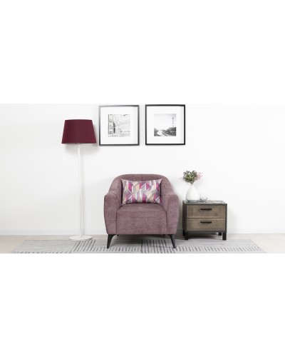 Кресло для отдыха «Наоми» Бордо 05 (приглушенный пурпурный) / Оригами брайт берри (ягодный) - 1