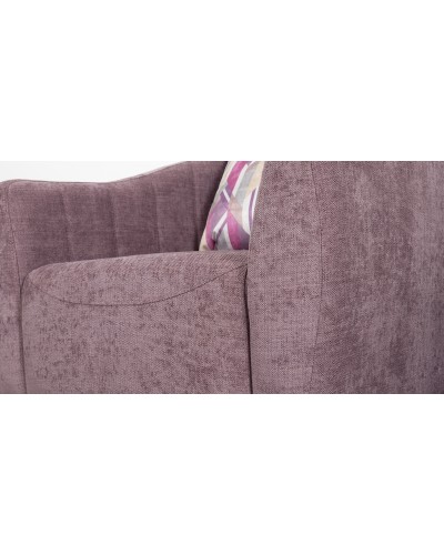 Кресло для отдыха «Наоми» Бордо 05 (приглушенный пурпурный) / Оригами брайт берри (ягодный) - 4