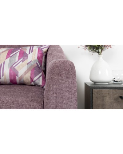 Кресло для отдыха «Наоми» Бордо 05 (приглушенный пурпурный) / Оригами брайт берри (ягодный) - 7